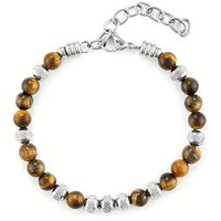 Pulsera 4US: Cesare Paciotti Hombre in Acero Occhio di tigre 4UBR6756 - 4UBR6756